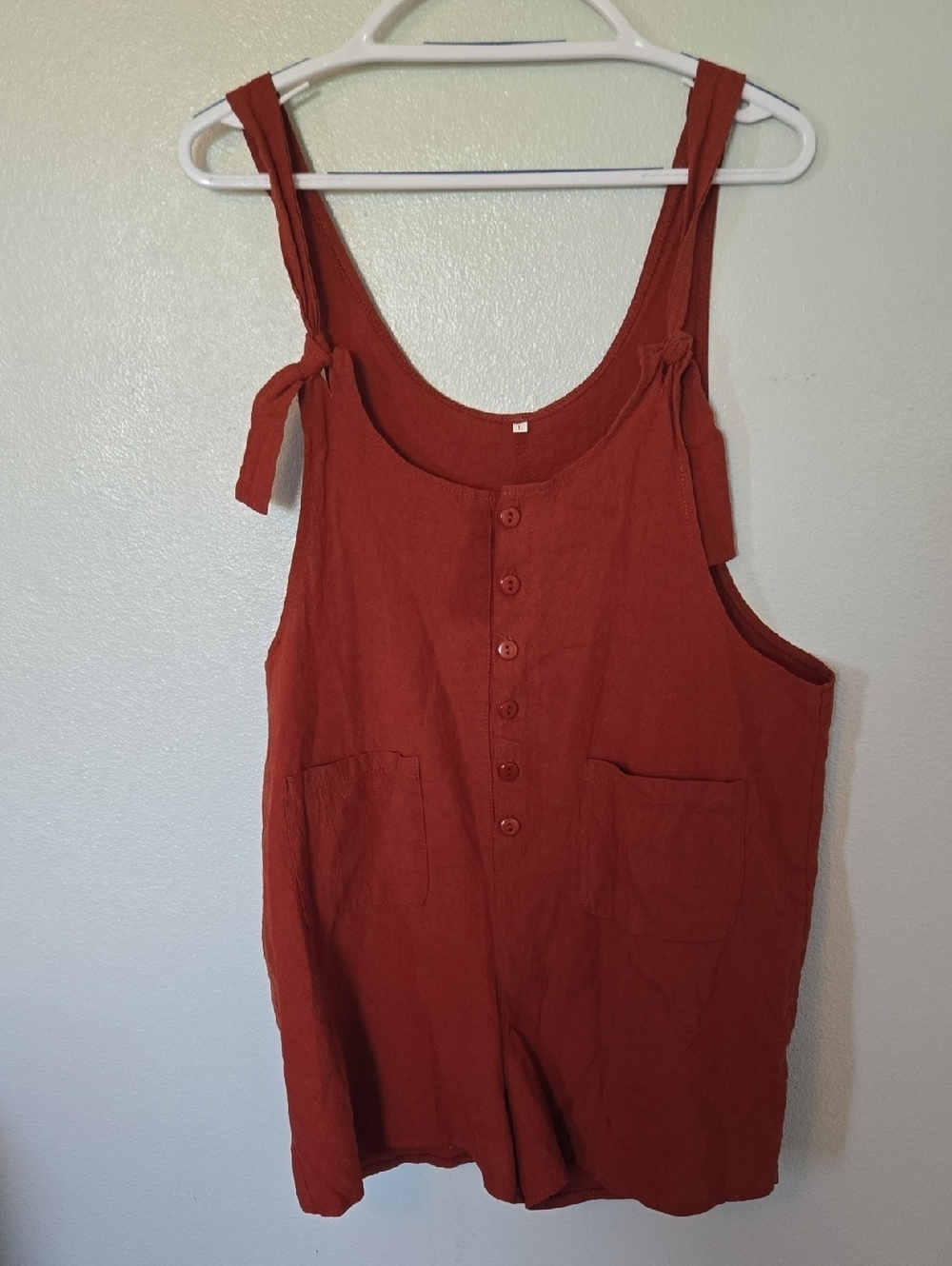 Amazon | Rust Red Shortalls Size Large